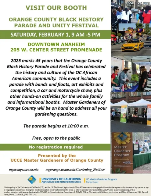Celebrate Culture: Visit Our Booth at the OC Black History Parade & Unity Festival