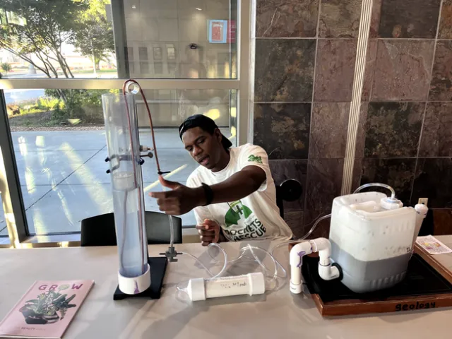 Cody with anaerobic digester
