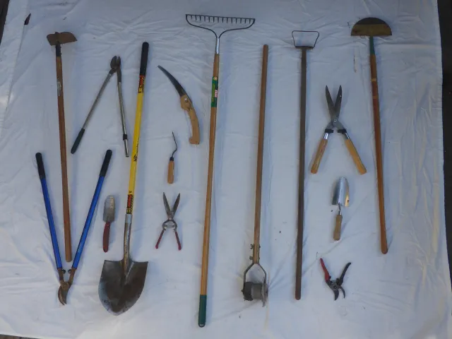 A collection of tools in need of cleaning. J.C. Lawrence