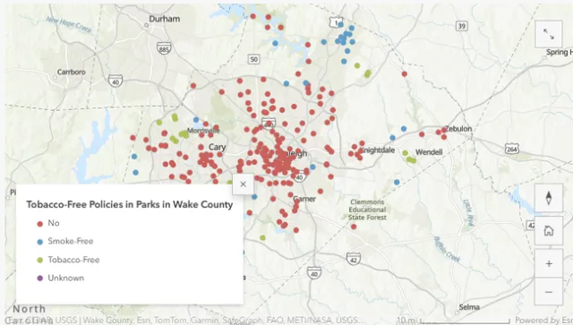 Tobacco Free Policies Park in Wake County