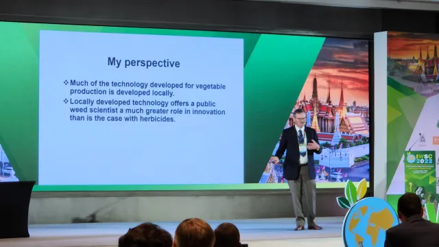 Fennimore keynote at Intl Weed Sci Congress 2022