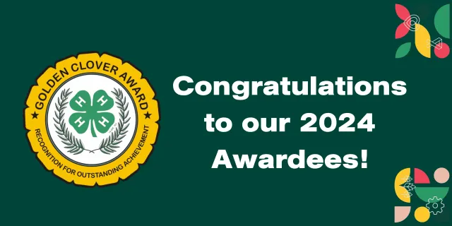 Golden Clover seal. Congratulations to our 2024 Golden Clover Awardees!