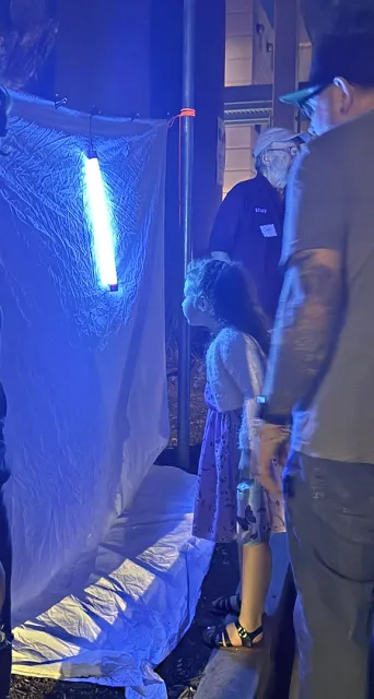 Amelia Vasquez-Fuller of Vacaville looks for insects. (Photo by Kristy Vasquez)