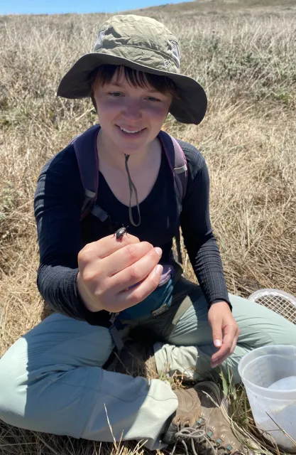 UC Davis doctoral candidate Tracie Hayes of the lab of Professor Louie Yang.