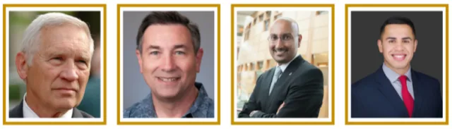 Four headshots of men