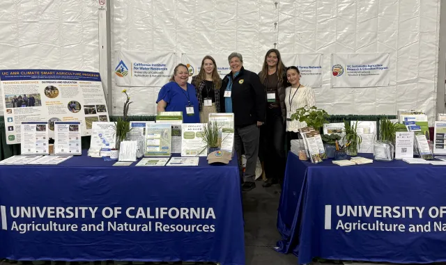 UC ANR Vice President Glenda Humiston joins UC ANR fellows and program representatives at the EcoFarm Expo.