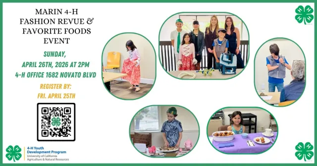 Fashion Revue and Favorite Foods Day flyer