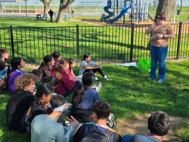 Educator with youth