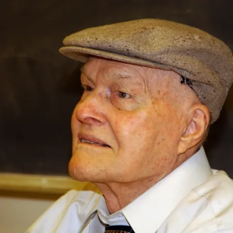 Richard Bohart (1913-2007) on May 15, 2006, when he received the International Society of Hymenopterists Distinguished Research Medal, one of three ever awarded. (Photo by Kathy Keatley Garvey)