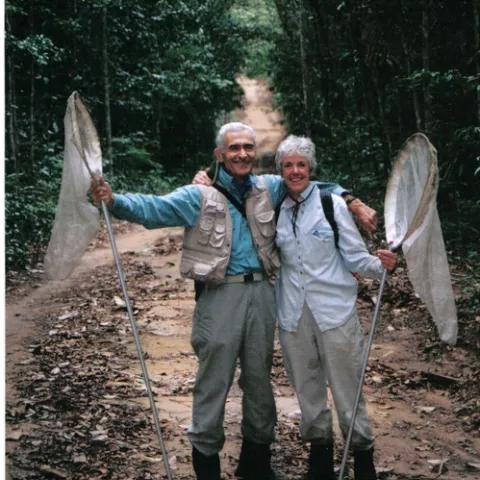 THE RESEARCHERS--Maurice and Catherine Tauber in Brazil.