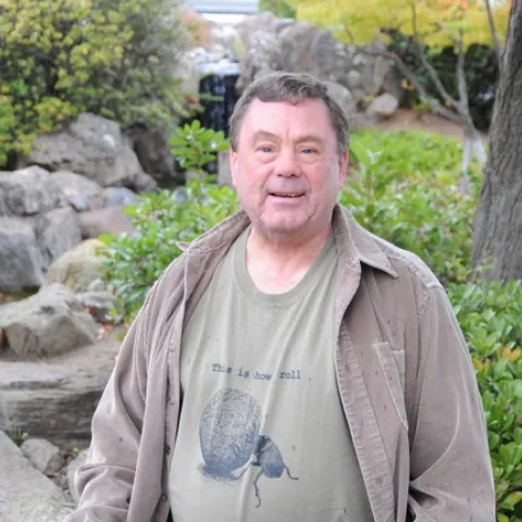 Newly elected president of the Nor-Cal Entomology Society is Robert "Bob" Case of Concord. (Photo by Kathy Keatley Garvey)