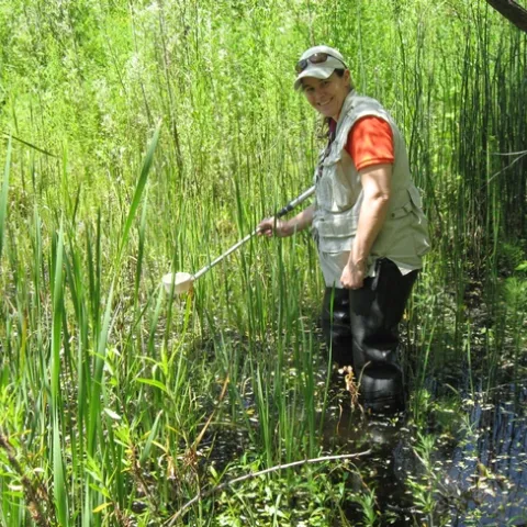 Jamesina Scott at work. (Photo by Dave Woodward)