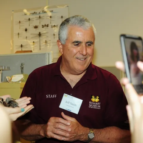 Entomologist/Bohart associate Jeff Smith will be there to answer questions. (Photo by Kathy Keatley Garvey)