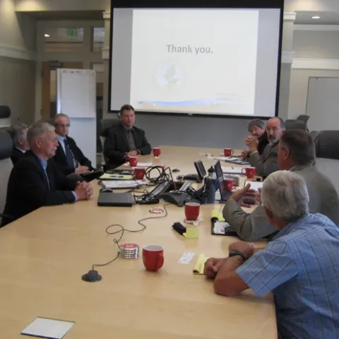 CASI and Water for Food leaders confer in Nebraska.