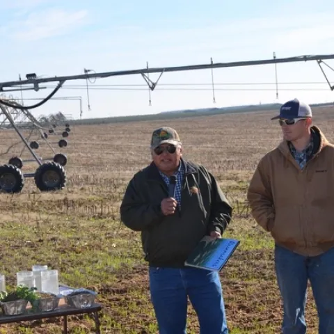 Darrell and Trevor Cordova at the November 24 field day.
