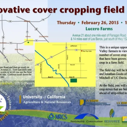 Map of location: Lucero Farms, Avenue 21 about one mile east of Flanagan Road & 14 miles east of Los Banos, just south of Hwy 152.