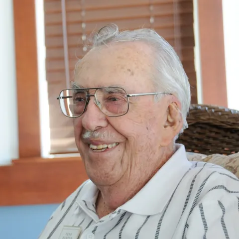 Vern Burton at 85. (Photo by Kathy Keatley Garvey)