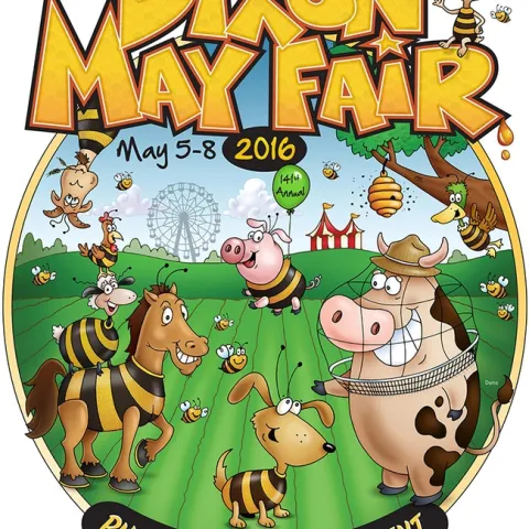Buzzing with Excitement: This is the logo that graphic artist Steve Dana of Dixon created for the 141st annual Dixon May Fair.