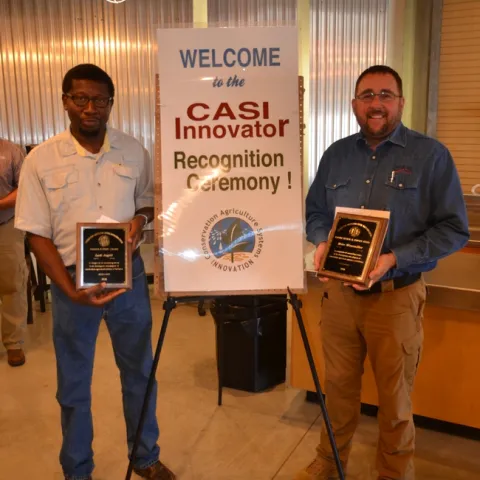 2016 Innovators Lasi Asgill (L) and Mike Winemiller (R).