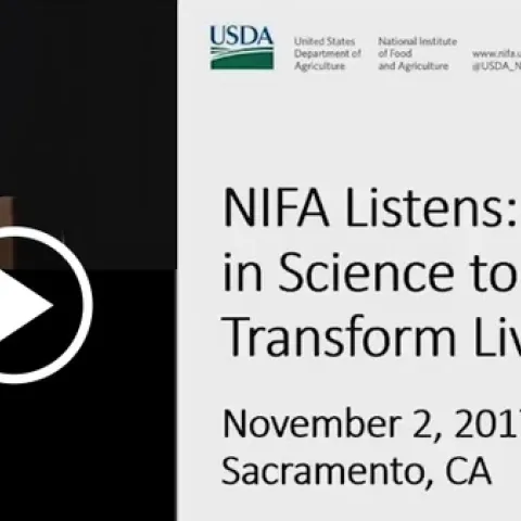 Sean Hogan testifies at a NIFA Listening Session