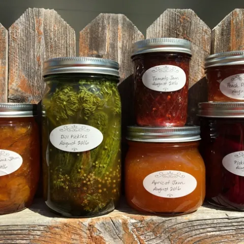 An example of hand-labeled products with date and product-type. (Photo: Missy Gable)