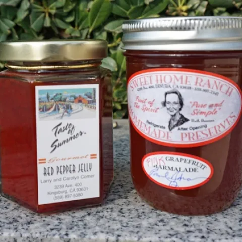 Farmer Paul Buxman says his Sweet Home Ranch jam (right) is so addictive, it's 'barely legal.'