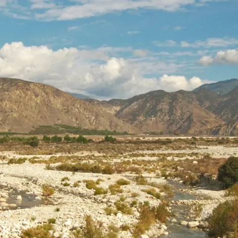 The Santa Ana River along the river trail in Highland, California. Photo by Cyclotourist at Flickr under a Creative Commons li-cense.