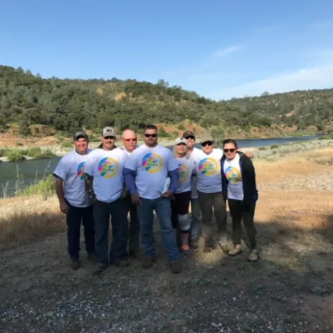 U C Walks Photo:Left to Right-Dustin Flavell, Clint Tipton, Martin Beaton, Nikolai Schweitzer, Chris Feddersen, Mike Williams, Corrina Craigmill, & Ali Stefancich