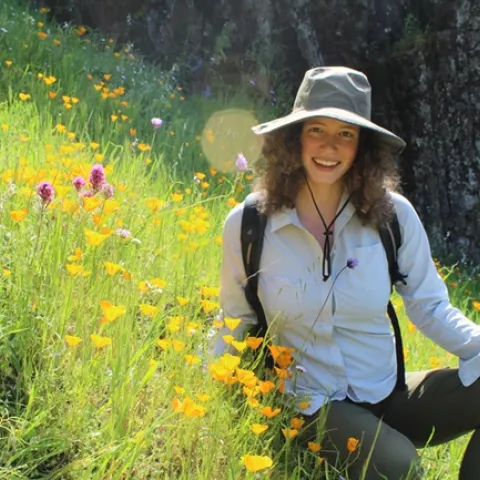 Doctoral student Maureen Page of the Neal Williams lab, UC Davis Department of Entomology and Nematology, is the recipient of a prestigious three-year fellowship, a National Defense Science and Engineering Graduate Fellowship, for her research proposal, “Promoting Food Security by Optimizing Wildflower Plantings to Support Wild and Managed Bees.”