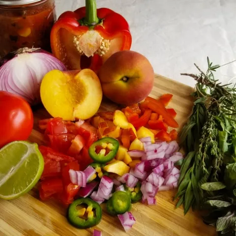 Peach salsa workshop