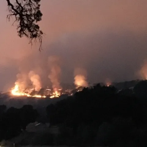 The River Fire, part of the Mendocino Complex Fire, burned more than half of the UC Hopland Research and Extension Center in July 2018.