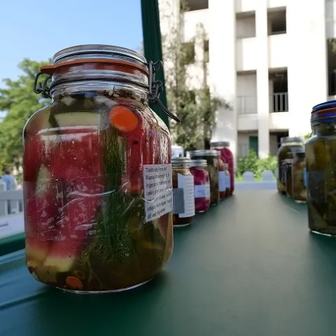 Darrell Prize Winning Pickles, front left