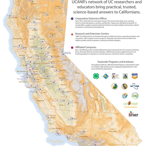 UCANR Map, December 2018