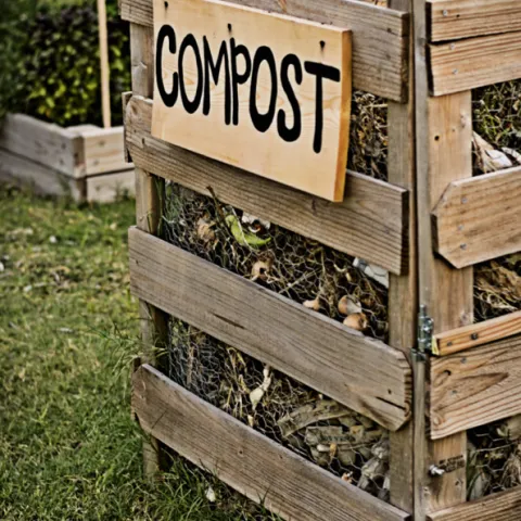Garden Compost Pile
