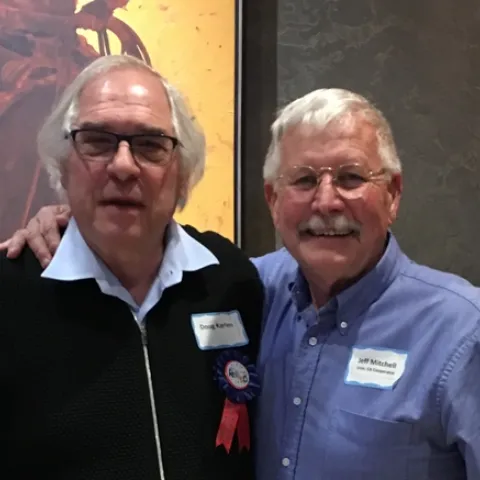 USDA ARS Distinguished Senior Research Scientist, Doug Karlen, with CASI’s Jeff Mitchell, Kansas City, MO, March 2, 2019