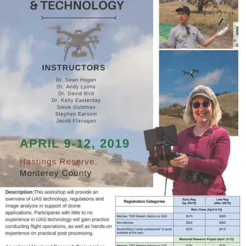 Flier - Hastings Drones for Biologists Wkshp April 2019