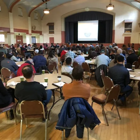 Ag Innovations Conference organizer Surendra Dara speaking to attendees about the potential of biologicals
