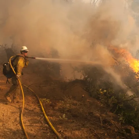 Defensible space makes fighting fire easier and safer for firefighters.