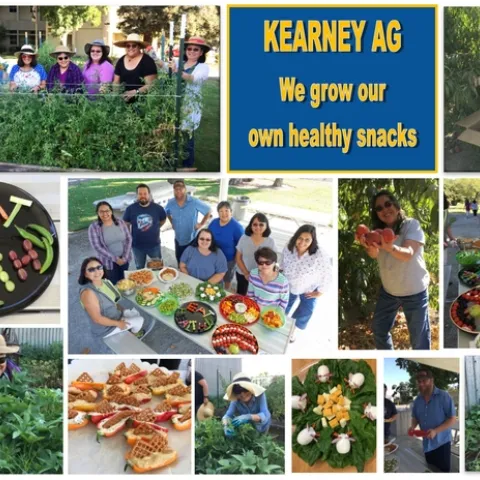 UC ANR staff at Kearney Agricultural Research and Extension Center took first place for Healthy Snack Day 2019.