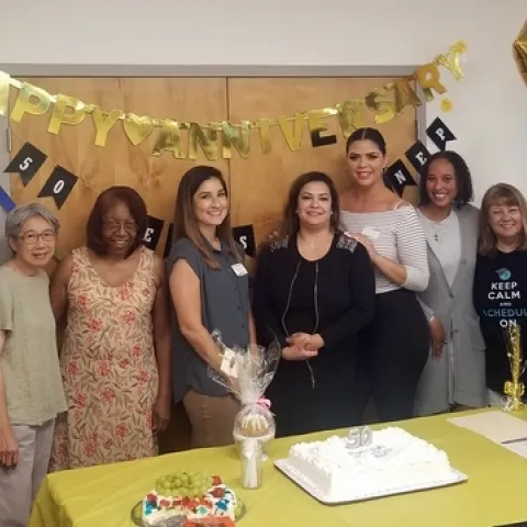 From left, Connie Costello, Roxana Puentes, Chutima Ganthavorn, Connie Lexion, Christine Davidson, Dalila Lizarraga, Marilynn Ljungberg, Sasha Henderson, Debbie Lopez, Myriam Acevedo and Clara Wilshire.