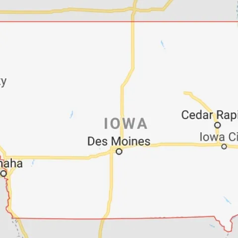 Map of Iowa