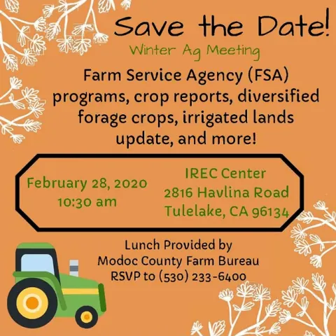 Modoc Co Winter Ag Meeting in Tulelake