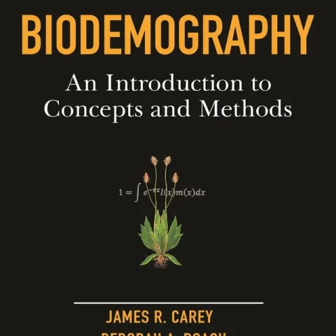 Lead author James R. Carey also designed the cover of the book, "Biodemography: An Introduction to Concepts and Methods."