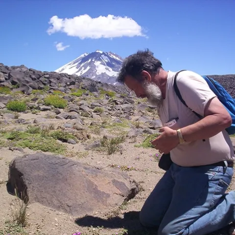 Professor Art Shapiro in the Argentine Andes during a Laguna del Diamante Field Trip. He will speak on "Are Our Butterflies in Trouble?" at the UC Davis Biodiversity Museum Day public forum.