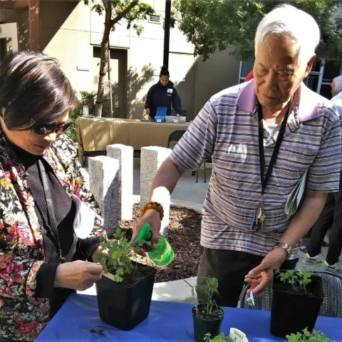 Eden Housing residents are able learn about nutrition, food safety and gardening concurrently at their living facilities.