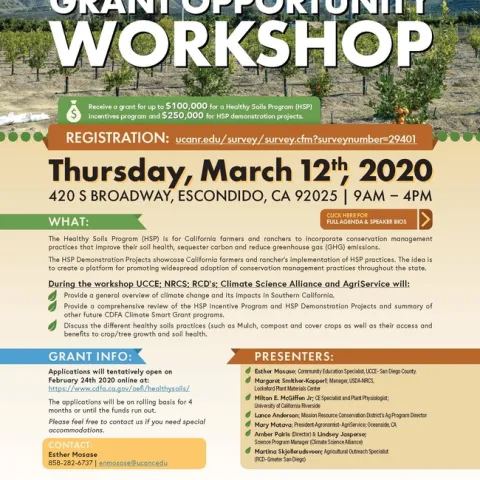 HSP Grant Workshop San Diego