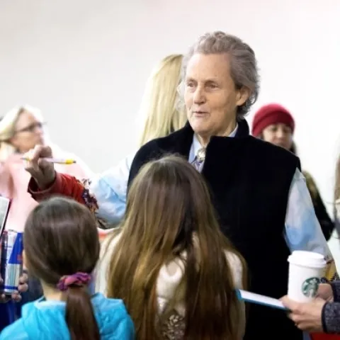 Temple Grandin at Youth Ag Animal Sci Field Day