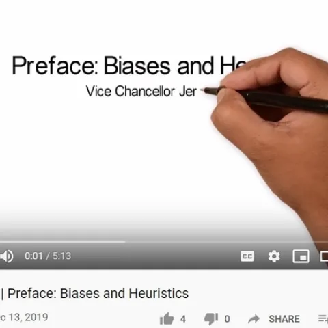 Screen shot of UCLA Implicit Bias Video Series Preface (Biases and Heuristics)