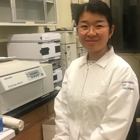 First author Yuxin Wang, a postdoctoral researcher in the Bruce Hammock lab