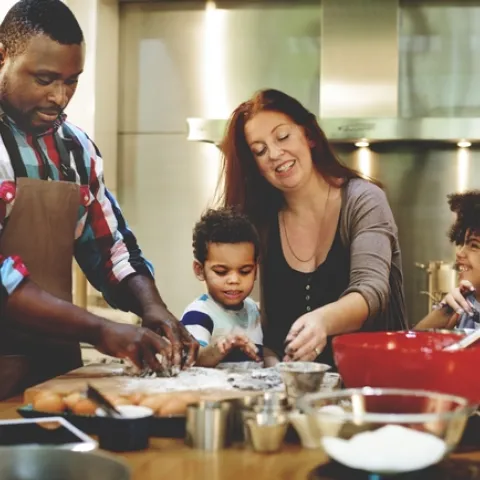 Families that prepare meals at home eat a healthier diet.